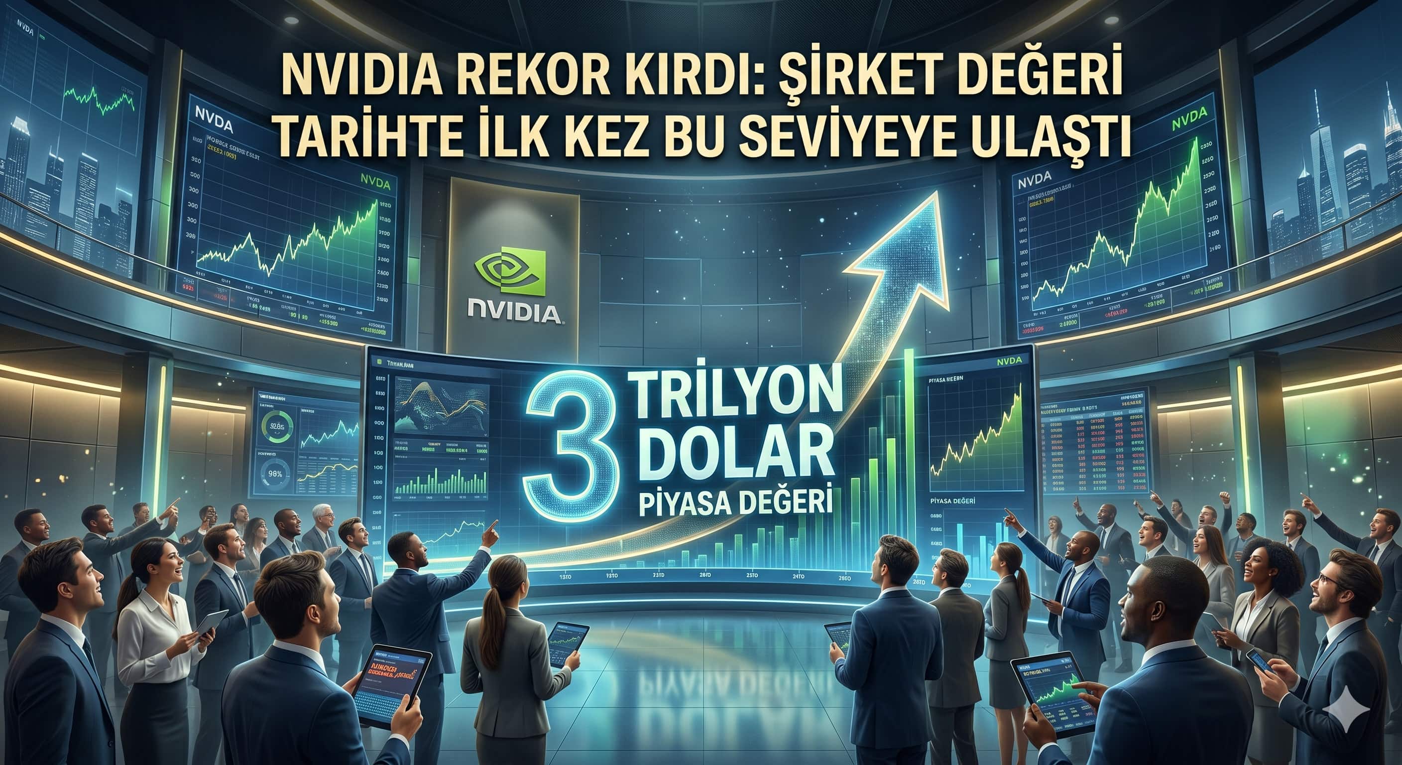 NVIDIA Rekor Kırdı: Şirket Değeri Tarihte İlk Kez Bu Seviyeye Ulaştı