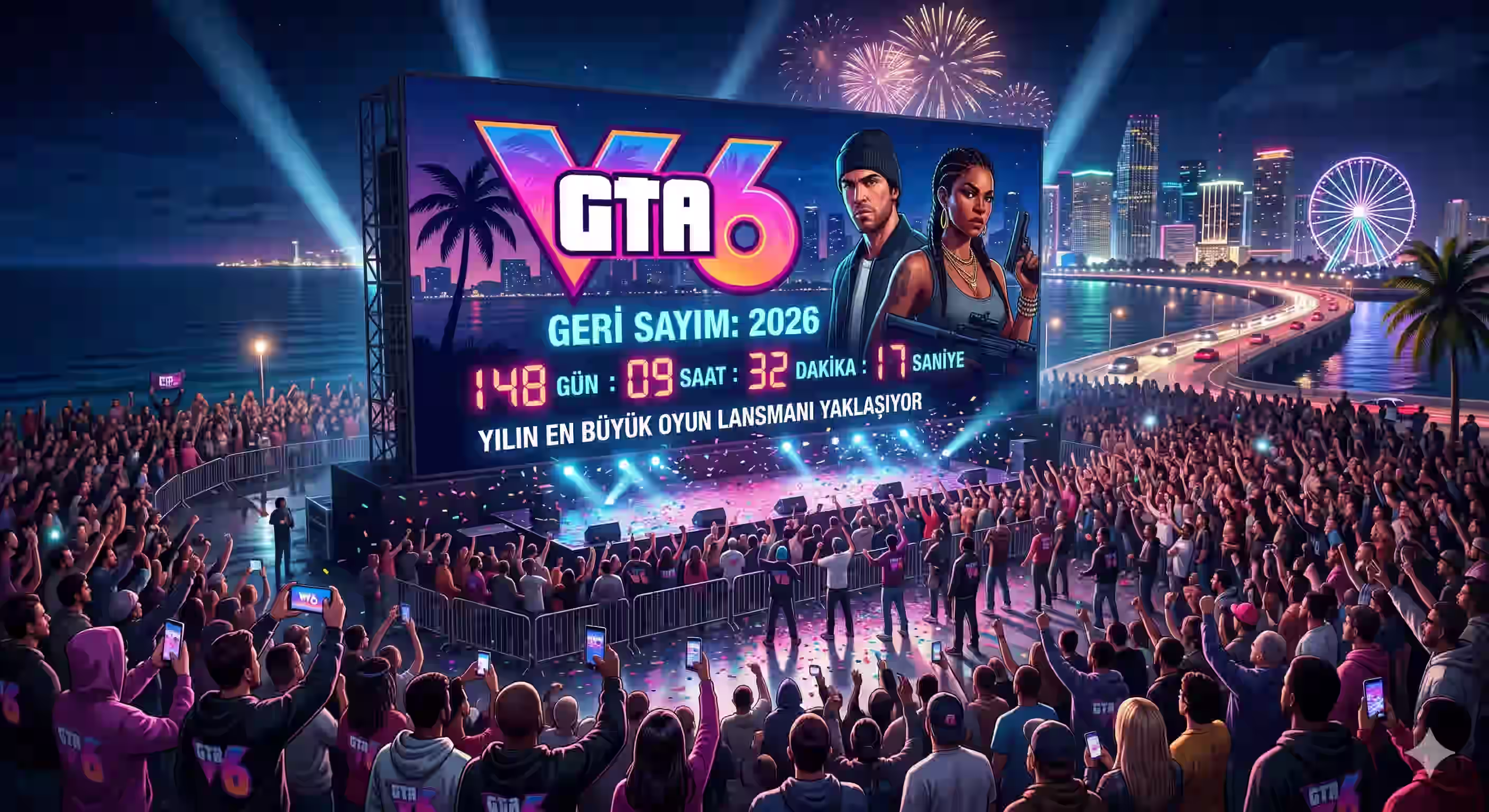 GTA 6 İçin Geri Sayım: 2026’nın En Büyük Oyun Lansmanı Yaklaşıyor