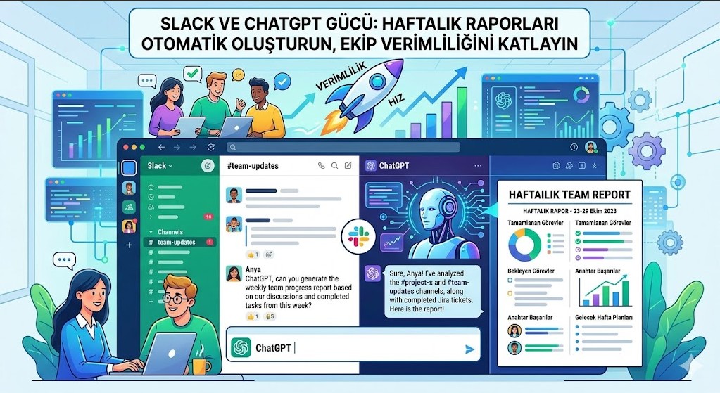 Slack ve ChatGPT Gücü: Haftalık Raporları Otomatik Oluşturun, Ekip Verimliliğini Katlayın