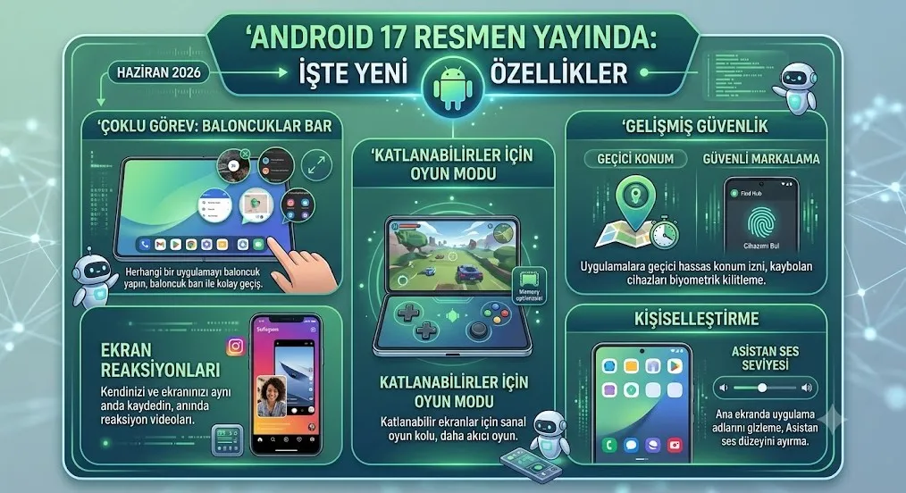 Android 17 Resmen Yayında: İşte Yeni Özellikler