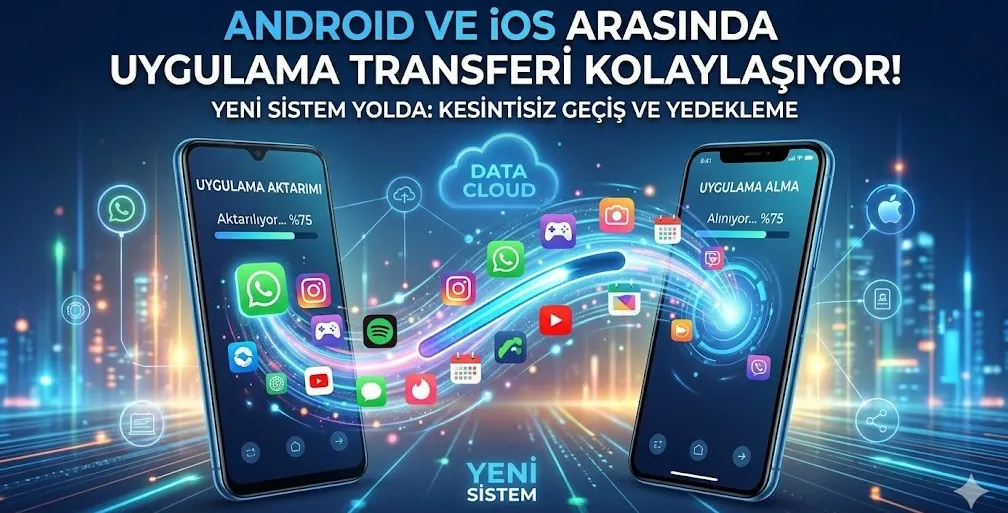 Android ve iOS Arasında Uygulama Transferi Kolaylaşıyor: Yeni Sistem Yolda