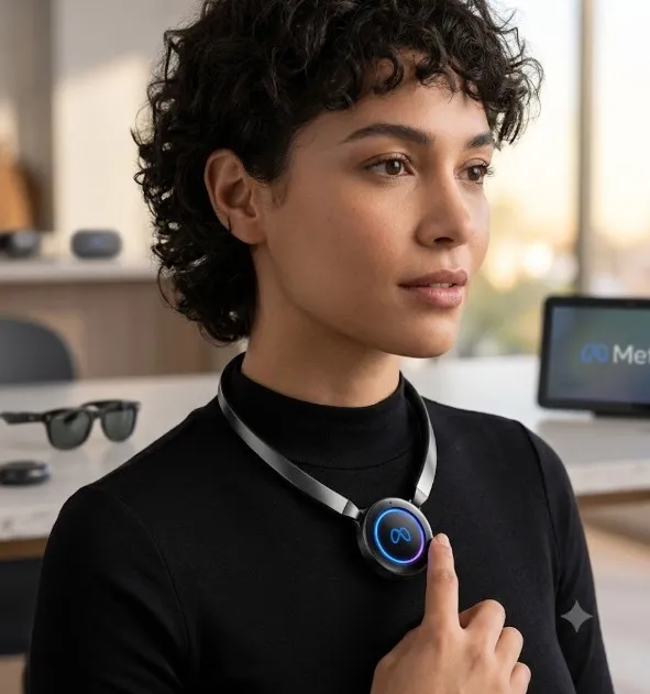 Apple ve Google'a Giyilebilir Cihaz Misillemesi: Meta Yapay Zeka Kolyesi Eylül Lansmanında Mı?
