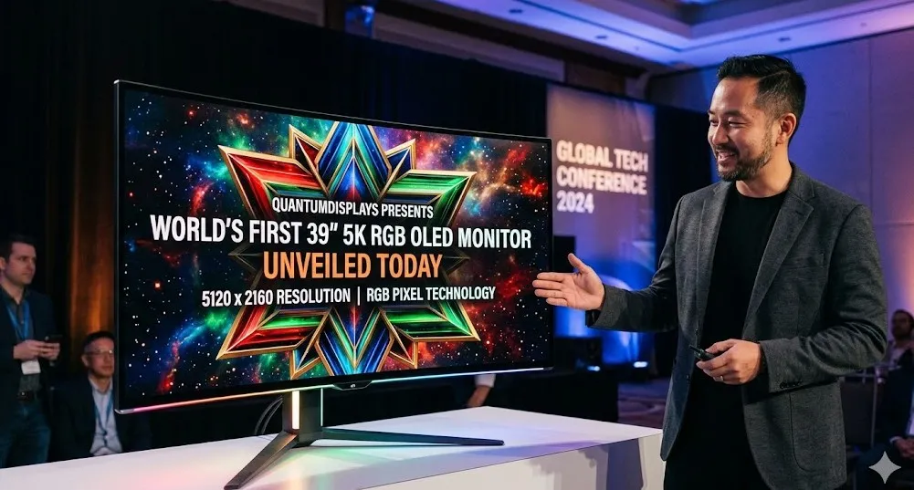 Dünyanın İlk RGB Ekran Teknolojisine Sahip 39 İnç 5K OLED Monitörü Tanıtıldı