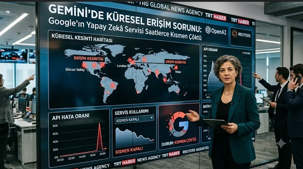 Gemini’de Küresel Erişim Sorunu: Google’ın Yapay Zekâ Servisi Saatlerce Kısmen Çöktü