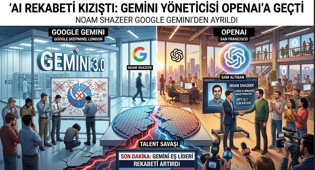 Gemini Yöneticisi OpenAI’a Geçti: AI Rekabeti Kızıştı
