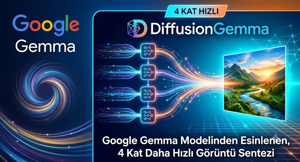 Google’dan 4 Kat Hızlı Yapay Zekâ: DiffusionGemma