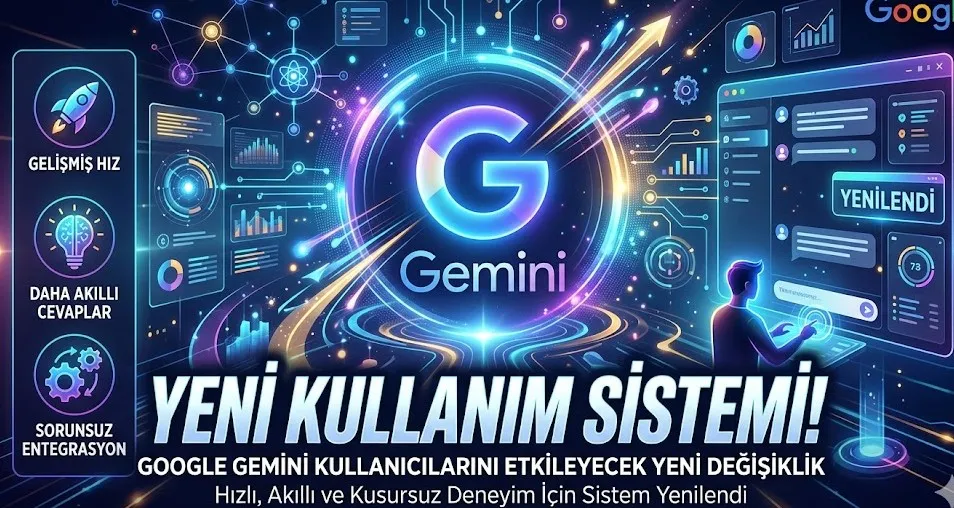 Google Gemini Kullanıcılarını Etkileyecek Yeni Değişiklik: Kullanım Sistemi Yenileniyor