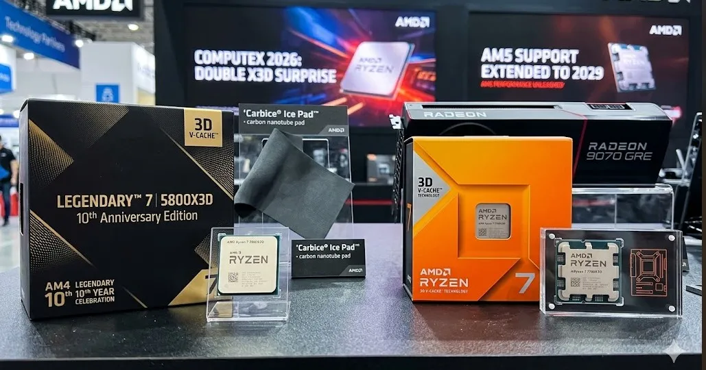 AMD'den Çifte Sürpriz: Ryzen 7 7700X3D ve Efsane 5800X3D'nin Özel Sürümü Tanıtıldı