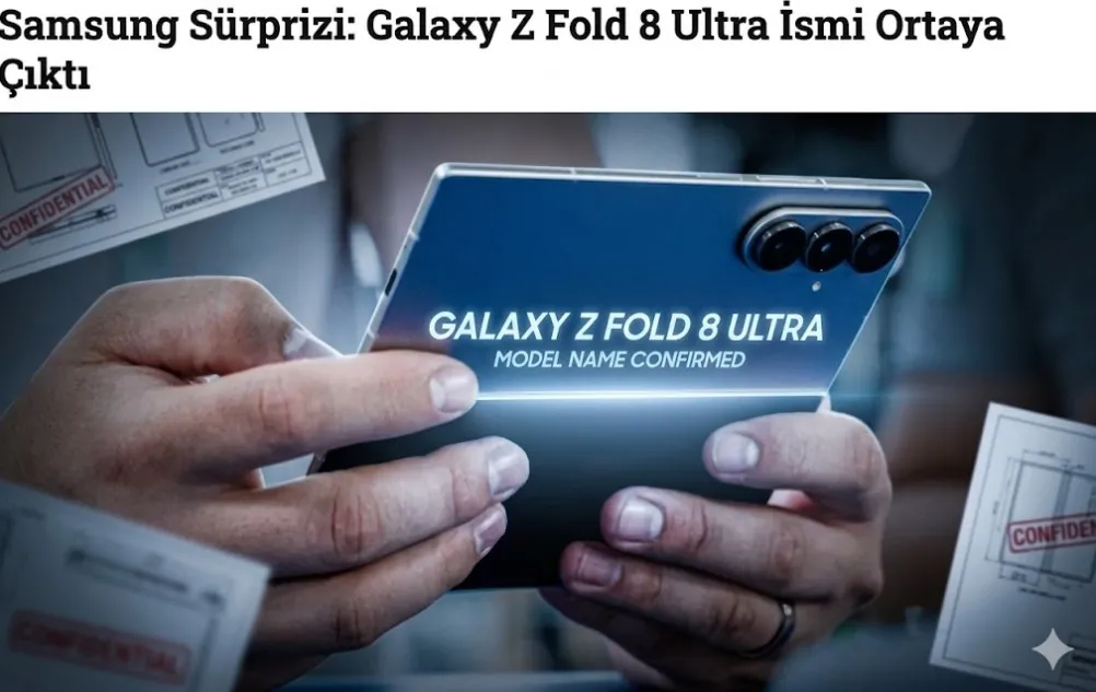 Samsung Sürprizi: Galaxy Z Fold 8 Ultra İsmi Ortaya Çıktı
