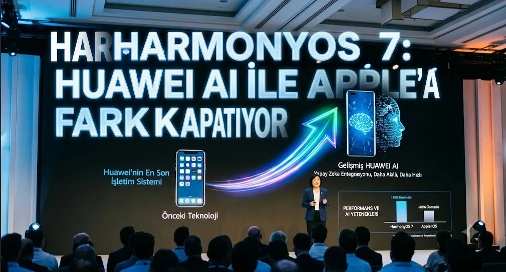 HarmonyOS 7: Huawei AI ile Apple’a Farkı Kapatıyor