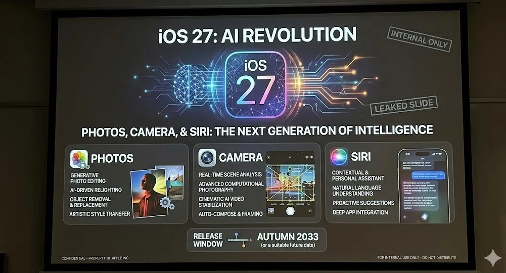 iOS 27 Sızdı: Apple’dan Yapay Zekâ Devrimi Geliyor