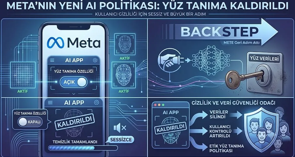 Meta Geri Adım Attı: AI Uygulamasındaki Yüz Tanıma Özelliği Sessizce Kaldırıldı