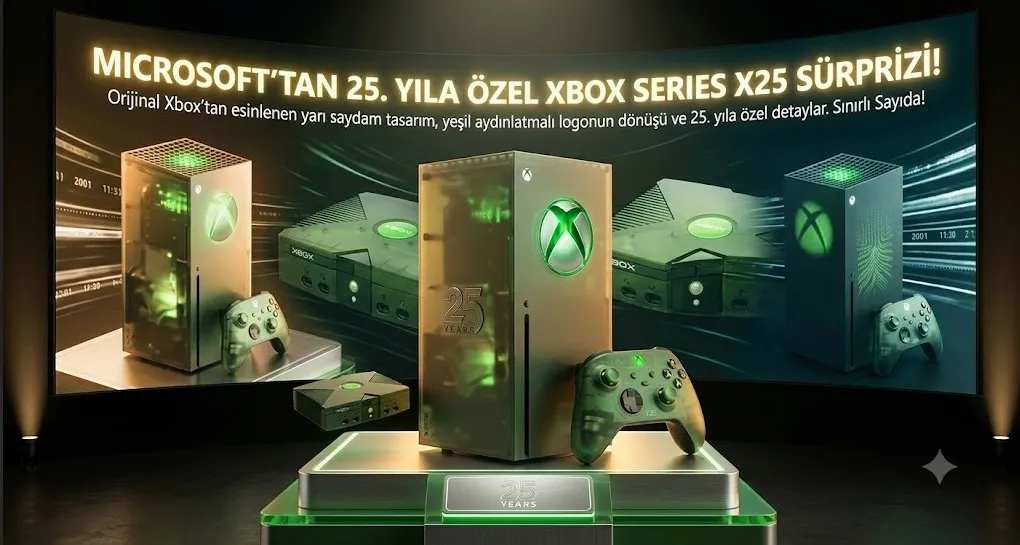 Microsoft, Oyuncuları Geçmişe Götürüyor: Özel Xbox Series X25 Tanıtıldı