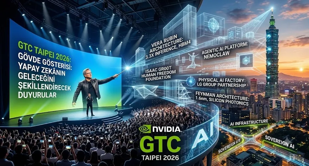 NVIDIA GTC Taipei 2026’da Gövde Gösterisi Yaptı: Yapay Zekânın Geleceğini Şekillendirecek Duyurular