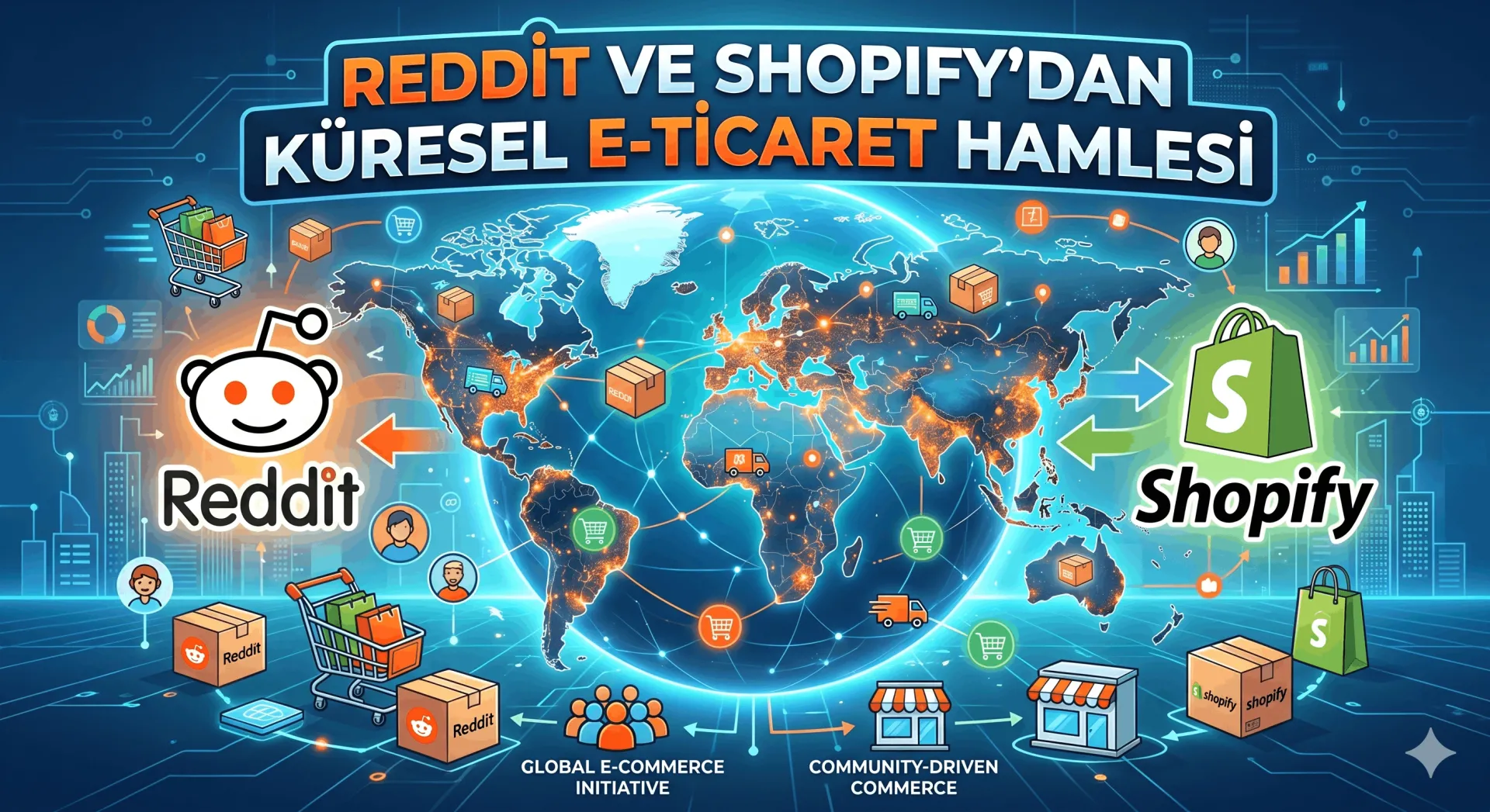 Reddit ve Shopify’dan Küresel E-Ticaret Hamlesi