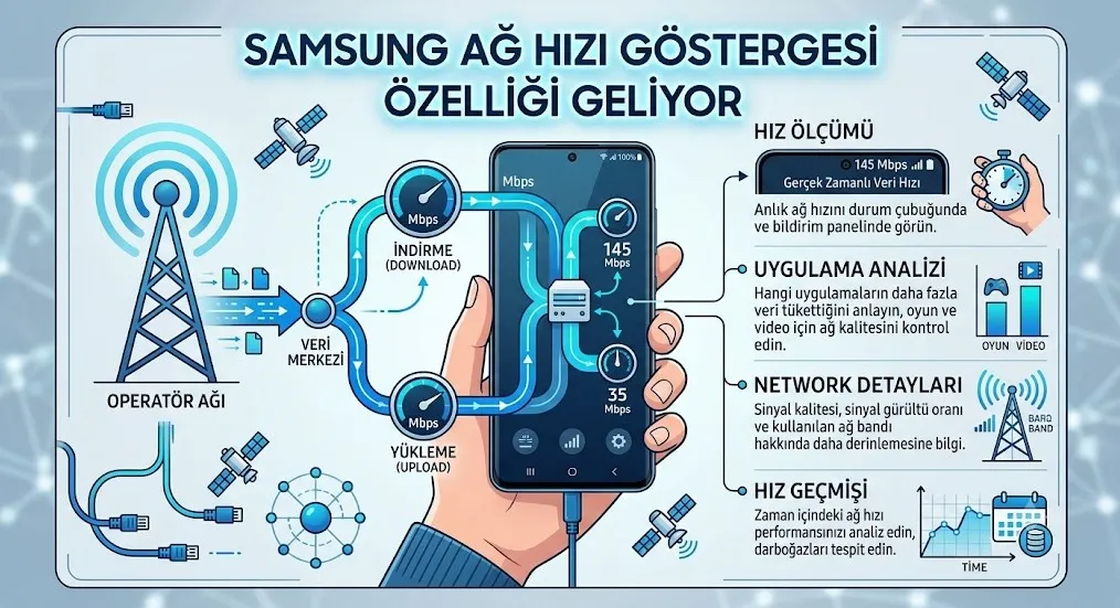 Samsung Ağ Hızı Göstergesi Özelliği Geliyor