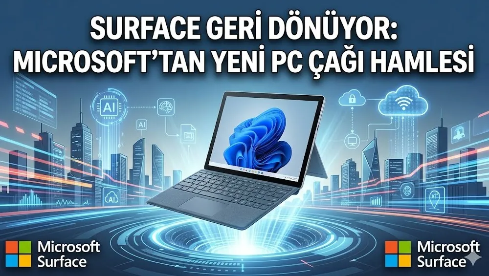Surface Geri Dönüyor: Microsoft’tan Yeni PC Çağı Hamlesi
