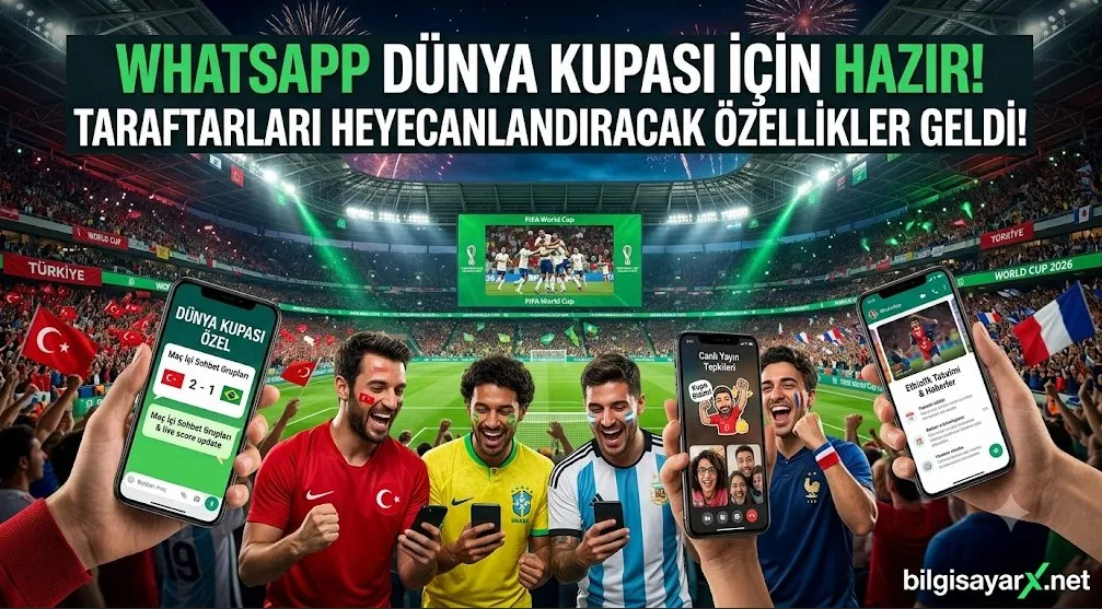 WhatsApp Dünya Kupası İçin Hazır: Taraftarları Heyecanlandıracak Özellikler Geldi